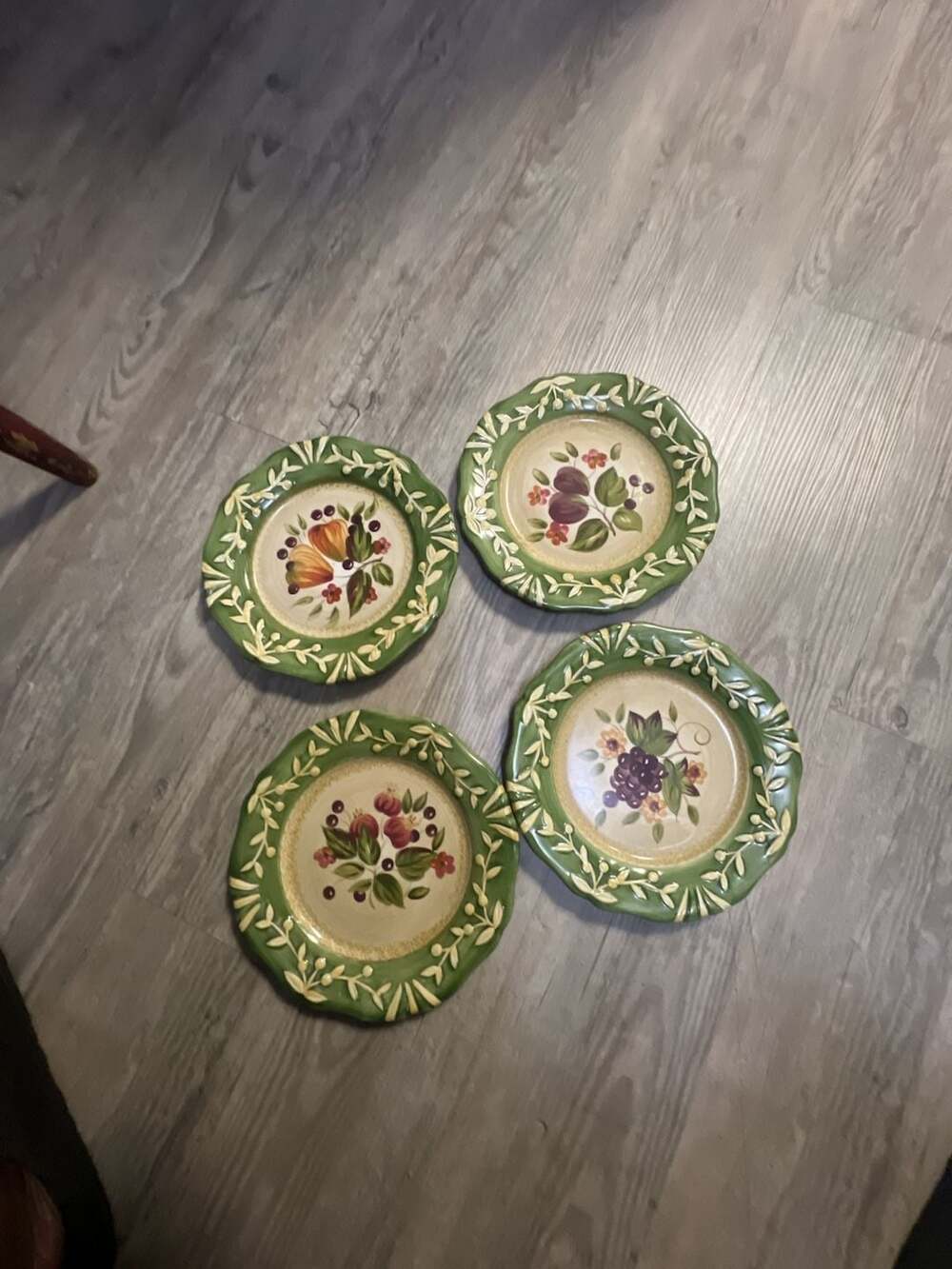 Certified International La Toscana Salad/Dessert Plates .Set of 4